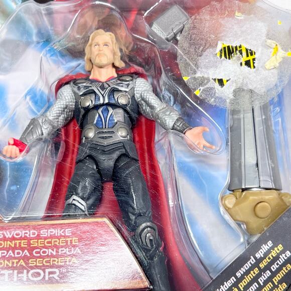 Thor Action Figure 2011 Marvel Movie Series The Mighty Avengers Sword Spike New - Picture 4 of 4